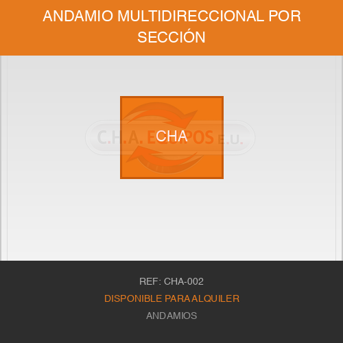 Andamio Multidireccional Por sección
