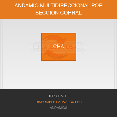 Andamio Multidireccional Por sección Corral