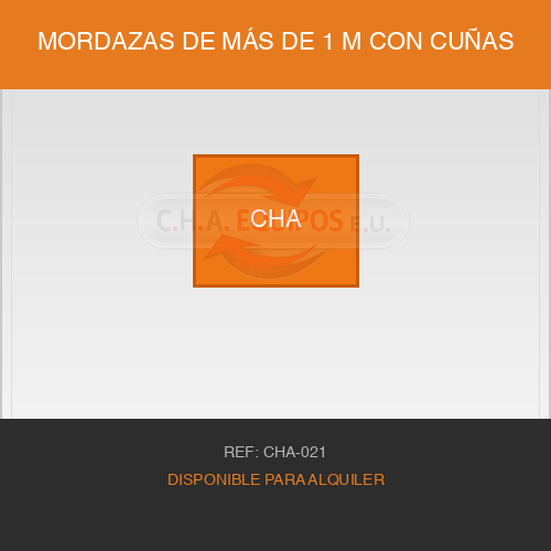 Mordazas de más de 1 m con cuñas
