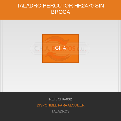Taladro percutor HR2470 Sin broca